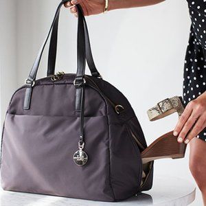 Lo & Sons Original O.M.G. Bag -- Black/Gold/Lavender